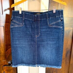 Liverpool Dark Blue Denim Pencil Skirt 12